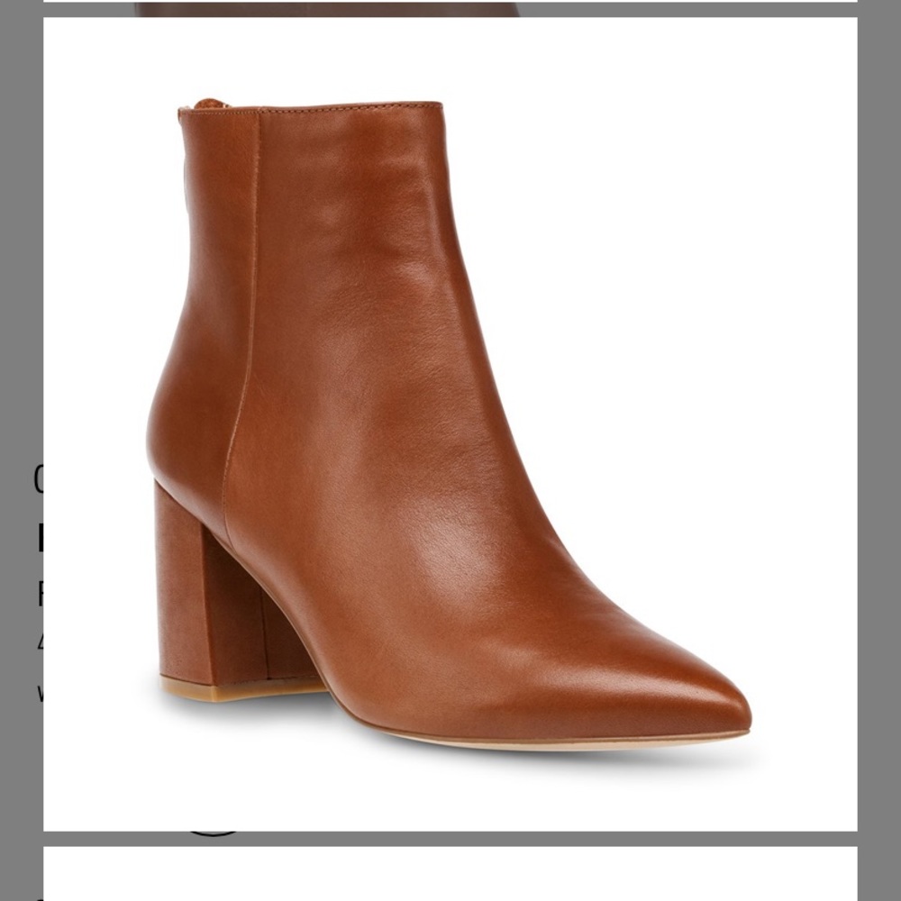 Steve Madden NEVEN COGNAC LEATHER boots